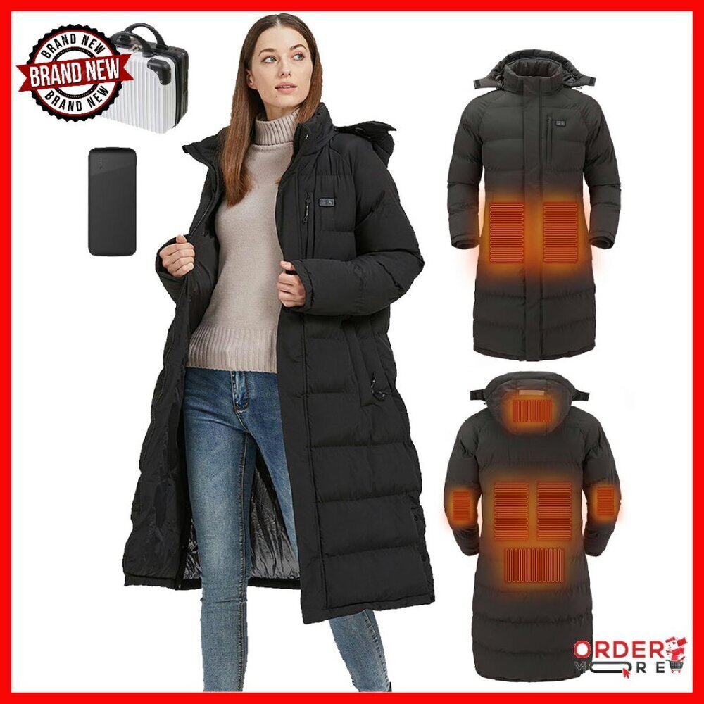 Women's Heated Jacket with 8 Heating Zones & Battery Pack, Slim Fit